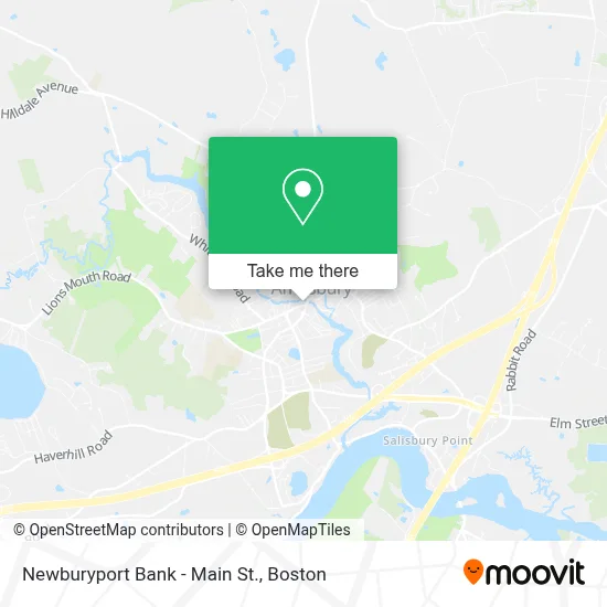Newburyport Bank - Main St. map