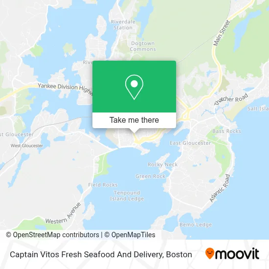 Captain Vitos Fresh Seafood And Delivery map