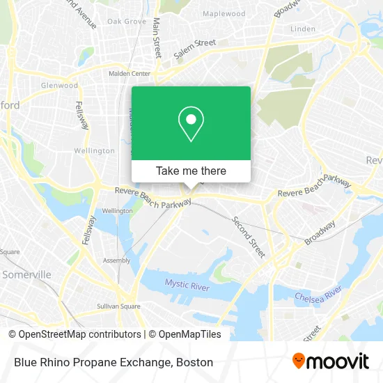Blue Rhino Propane Exchange map