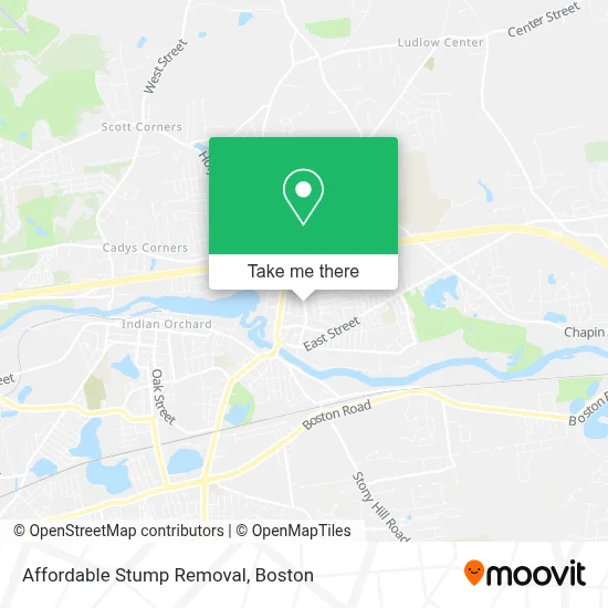 Affordable Stump Removal map