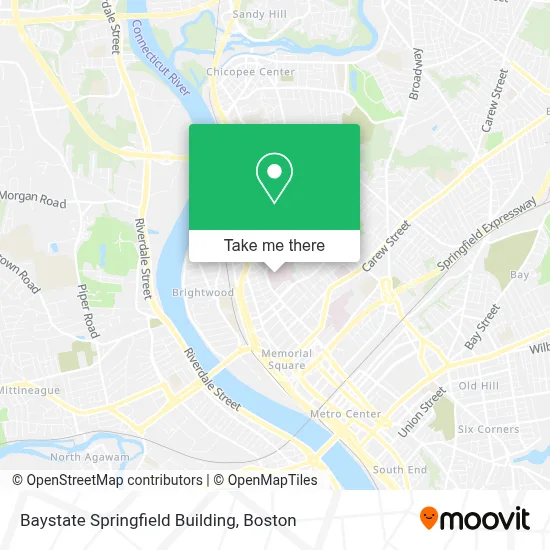 Baystate Springfield Building map