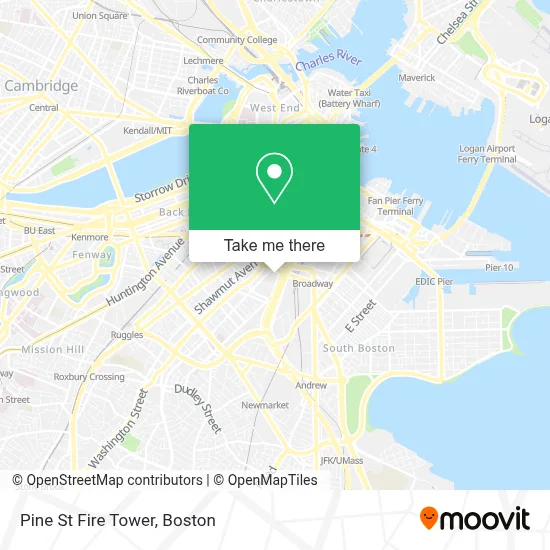 Pine St Fire Tower map