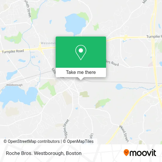 Roche Bros. Westborough map