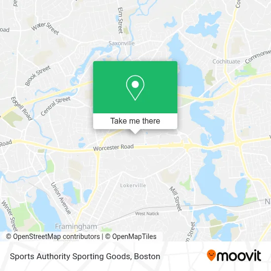 Sports Authority Sporting Goods map