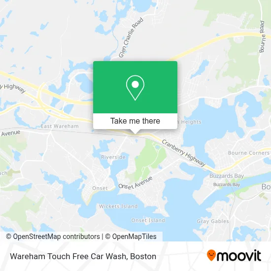 Wareham Touch Free Car Wash map