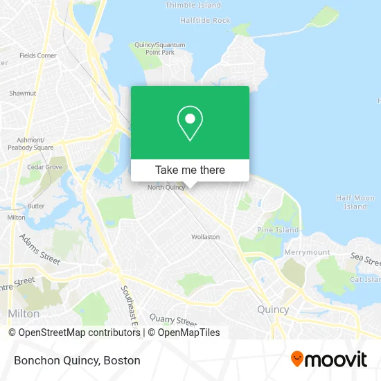 Bonchon Quincy map