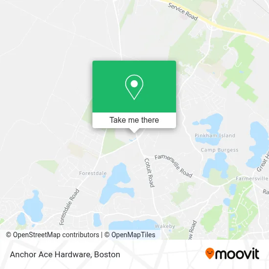 Anchor Ace Hardware map
