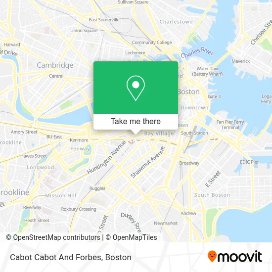 Cabot Cabot And Forbes map