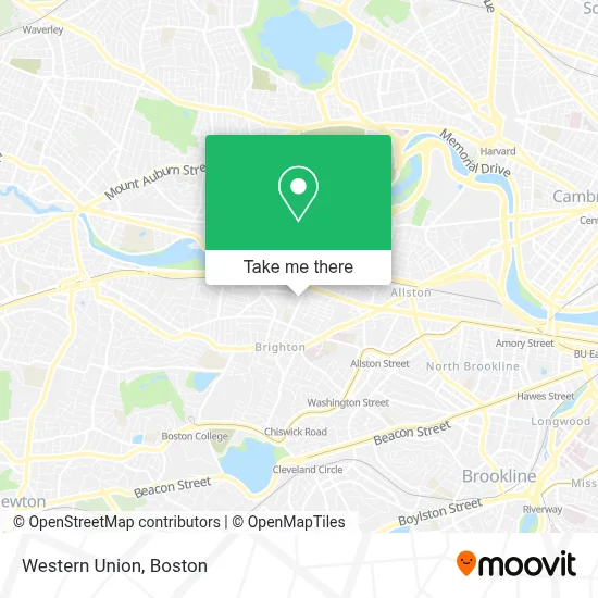 Western Union map