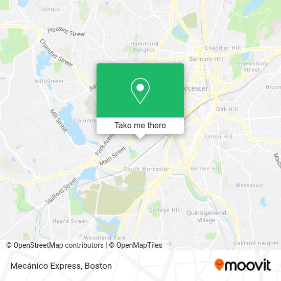 Mecánico Express map