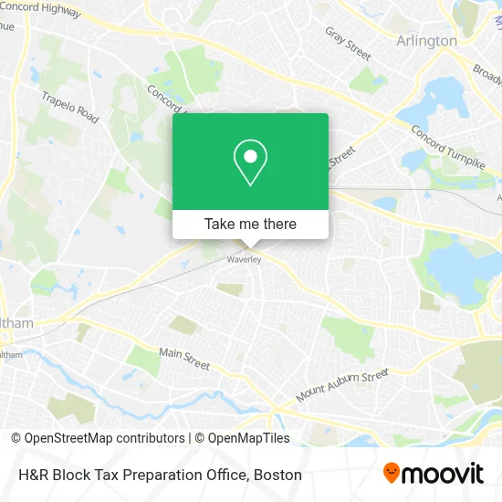 H&R Block Tax Preparation Office map