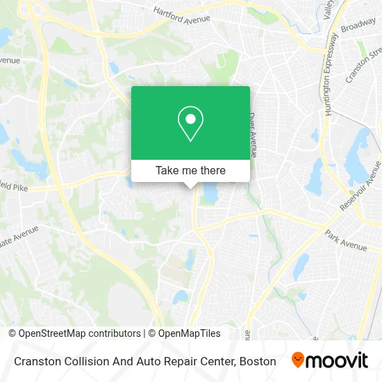 Cranston Collision And Auto Repair Center map