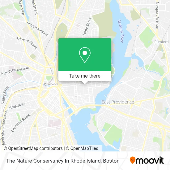 The Nature Conservancy In Rhode Island map