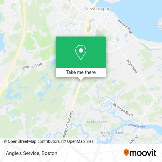 Angie's Service map