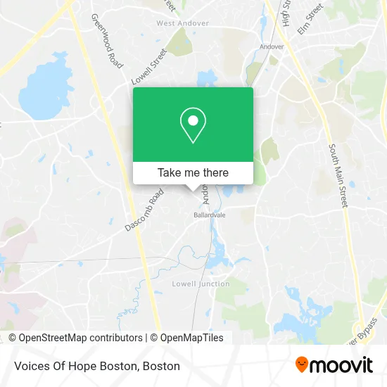 Voices Of Hope Boston map