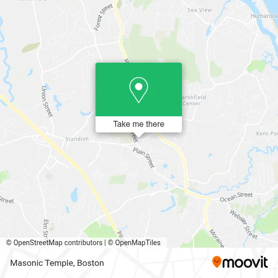 Masonic Temple map