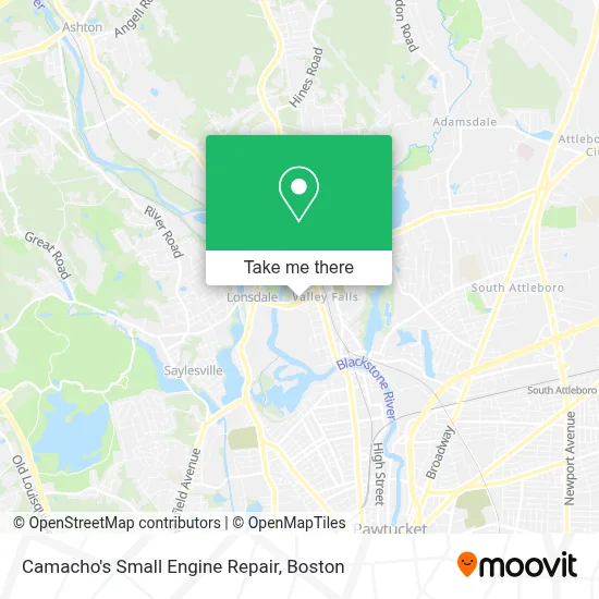 Camacho's Small Engine Repair map