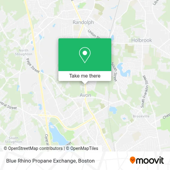 Blue Rhino Propane Exchange map