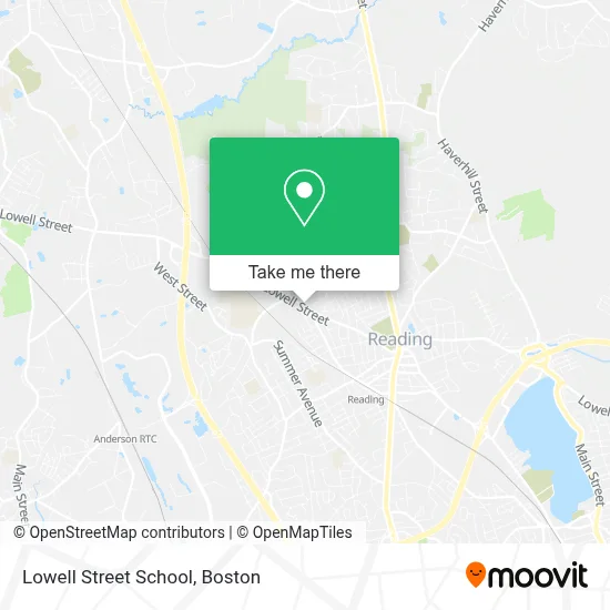 Lowell Street School map
