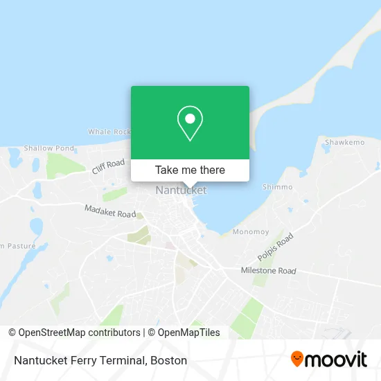 Nantucket Ferry Terminal map