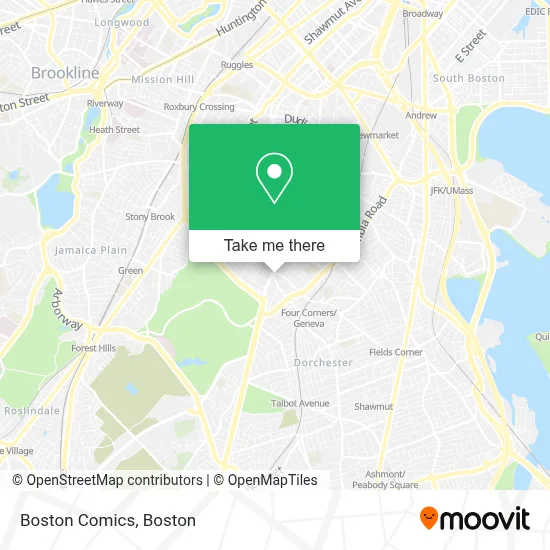 Boston Comics map