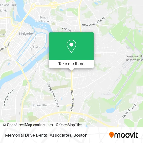 Memorial Drive Dental Associates map