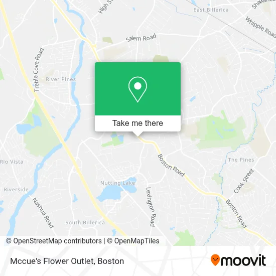 Mccue's Flower Outlet map