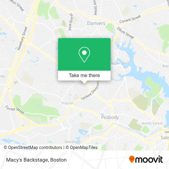 Macy's Backstage map