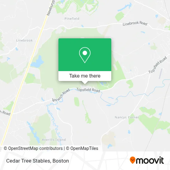 Cedar Tree Stables map