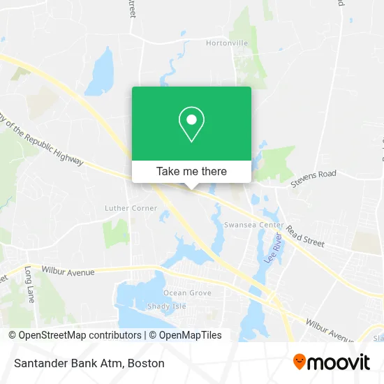 Santander Bank Atm map
