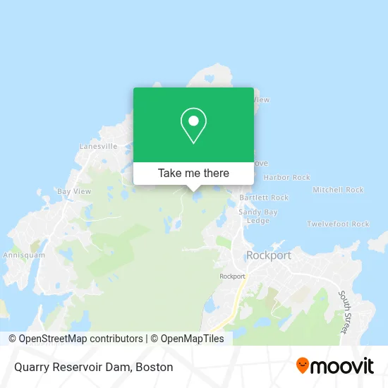 Quarry Reservoir Dam map