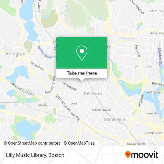 Lilly Music Library map