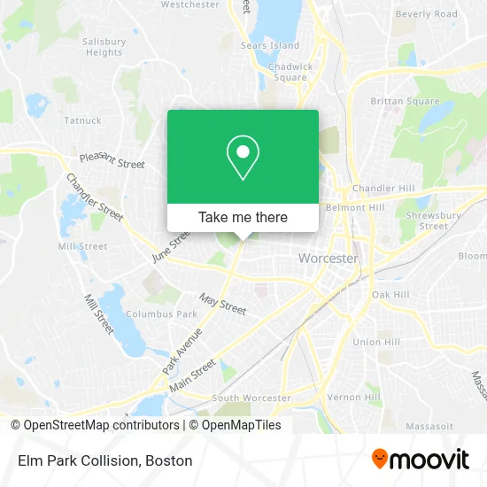 Elm Park Collision map