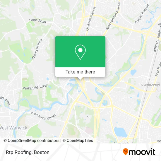 Rtp Roofing map