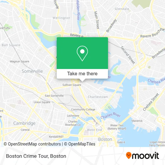 Boston Crime Tour map