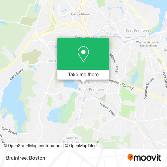 Braintree map