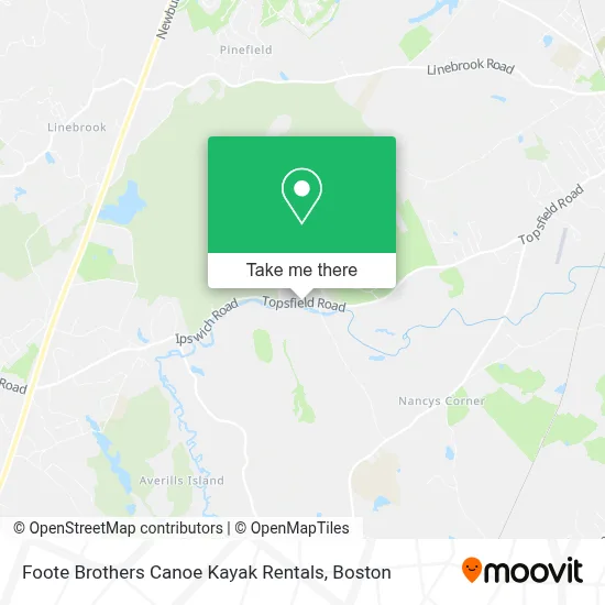 Foote Brothers Canoe Kayak Rentals map