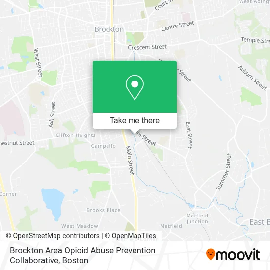 Brockton Area Opioid Abuse Prevention Collaborative map