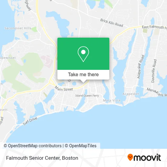 Falmouth Senior Center map