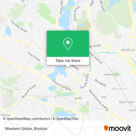 Western Union map