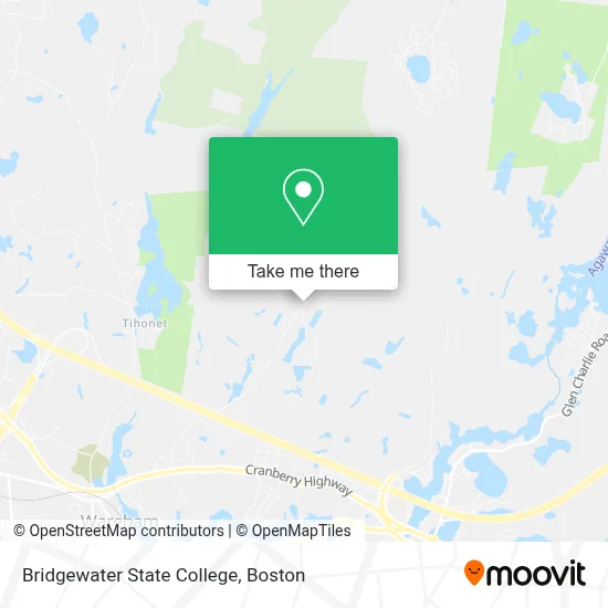 Bridgewater State College map