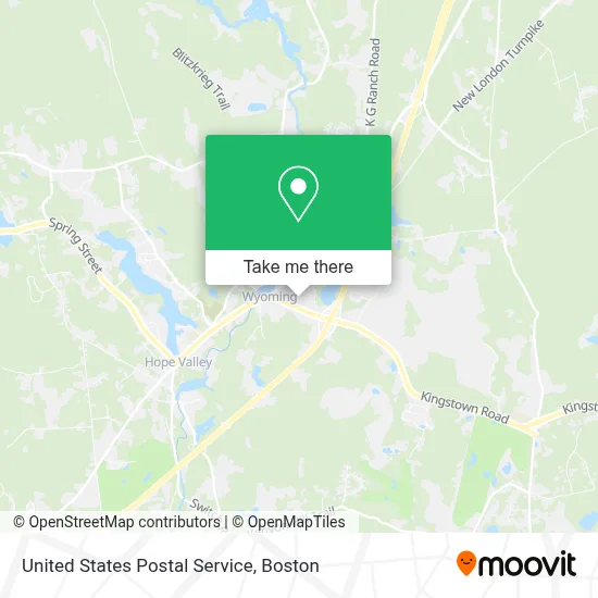 United States Postal Service map