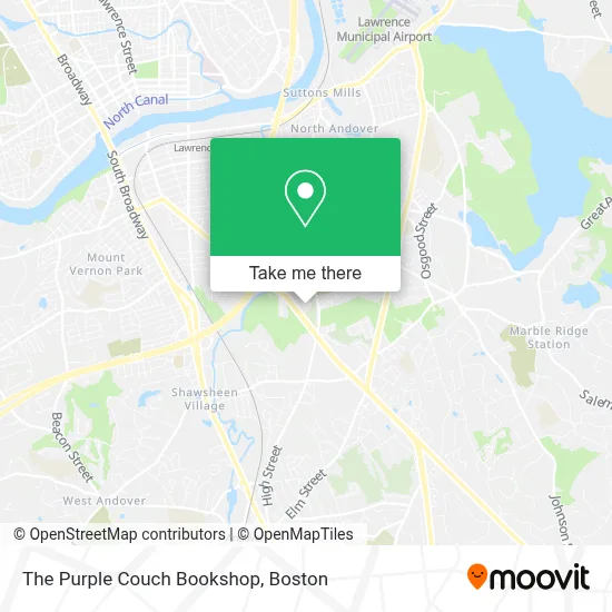 The Purple Couch Bookshop map