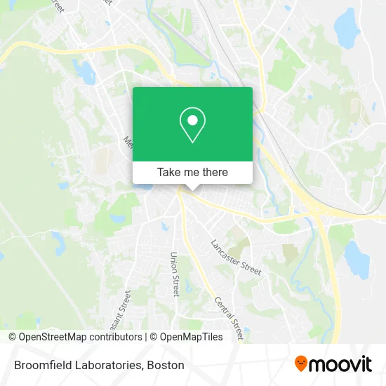 Broomfield Laboratories map