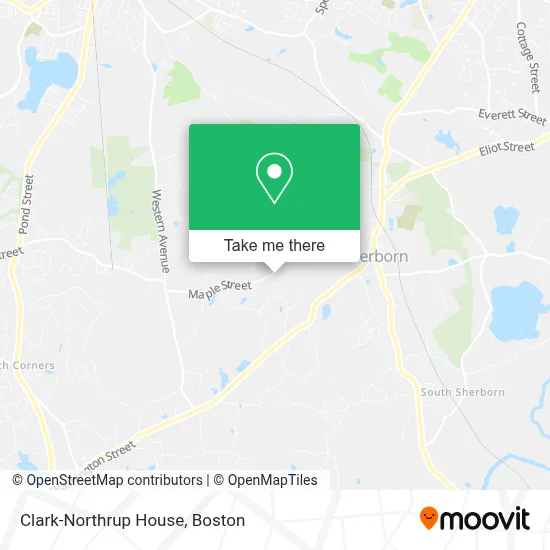 Clark-Northrup House map