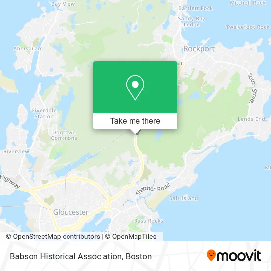 Babson Historical Association map