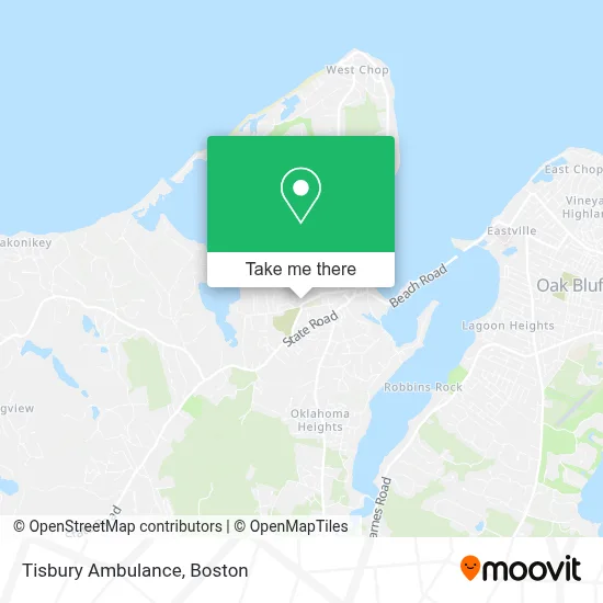 Tisbury Ambulance map