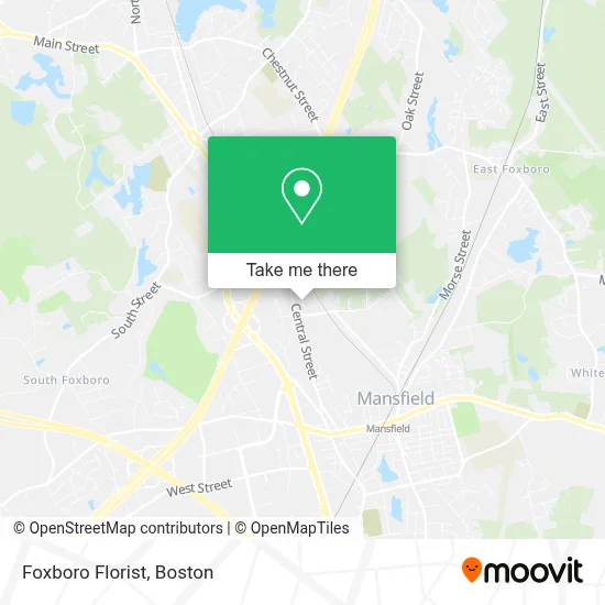 Foxboro Florist map