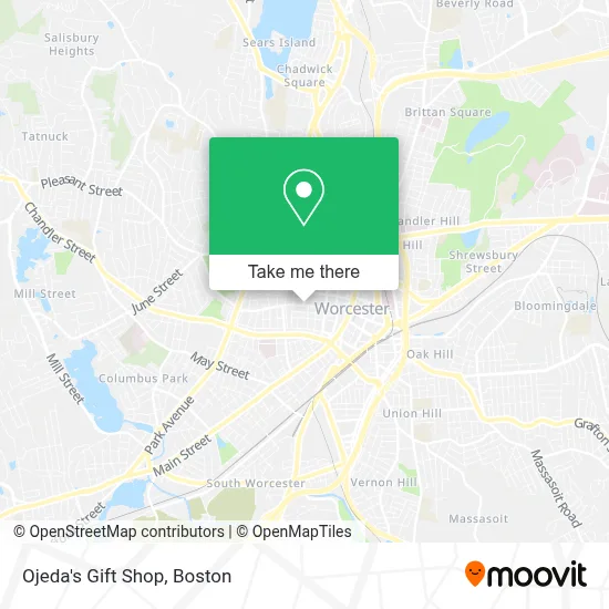Ojeda's Gift Shop map