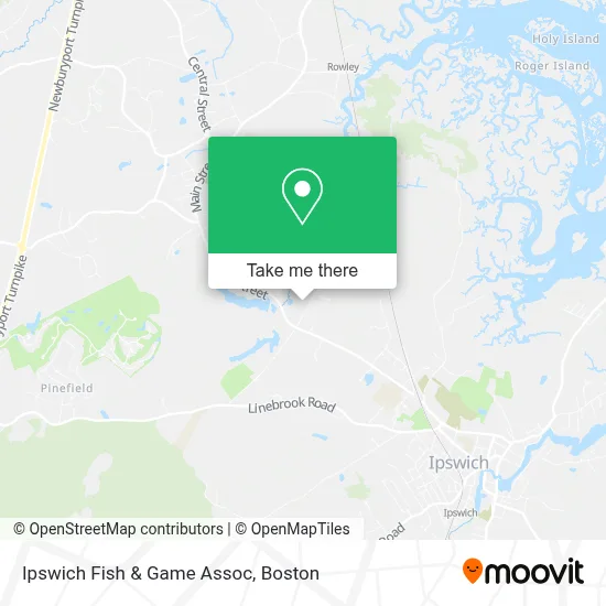 Ipswich Fish & Game Assoc map